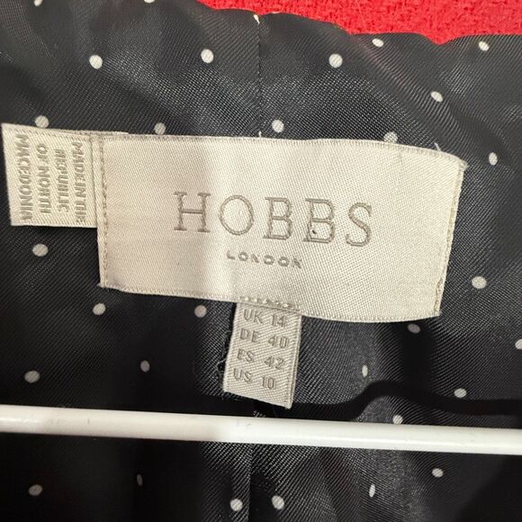 Hobbs Hackness Wool Jacket - Raspberry 10 - Picture 6 of 8